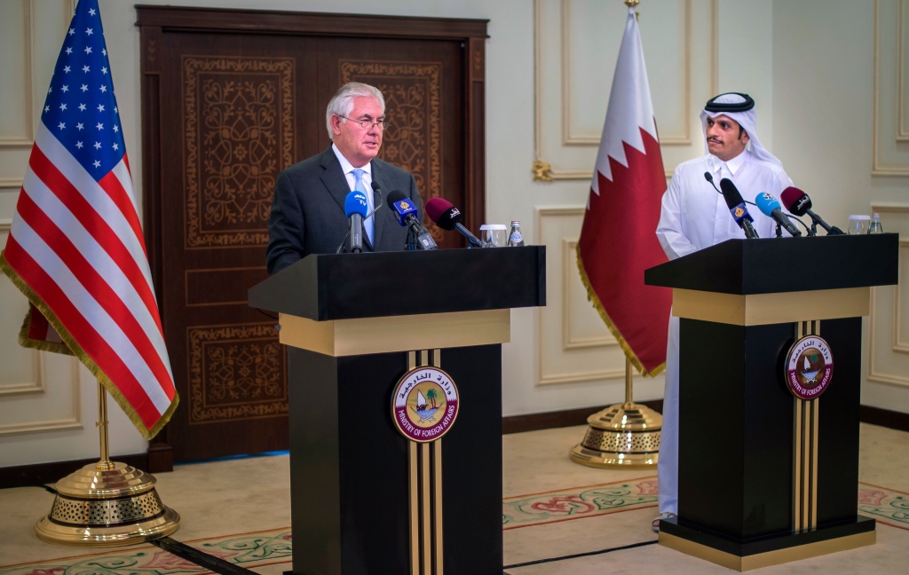 The united States and Persian representative in a press conference