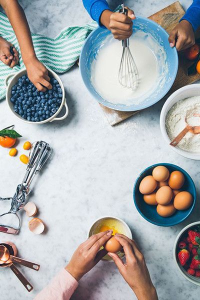 Mixing ingredients for cooking